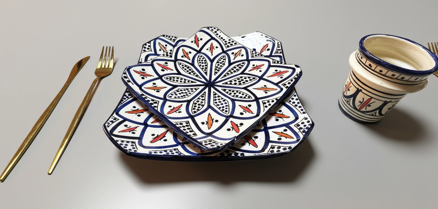 Handmade plain ceramic basin for modern bathroom interiors